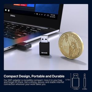 Adattatore WiFi USB AX900 Dual Band 600Mbps 5GHz/286Mbps 2.4GHz per PC Desktop con Driver Integrato per Windows 11 Velocità 600Mbps 5GHz/2.4GHz - Product Image 2