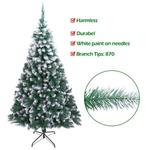 Albero di Natale Bianco in PVC da 2,4 m con 870 Rami, Funzionamento a Batteria, Alta Qualità per Decorazioni Interne ed Esterne - Product Image 4