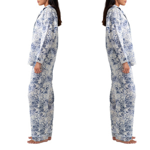 Conjunto de Pijama de Verano para Mujer, 100% Algodón Satinado, Deportivo, Transpirable, Manga Corta, Ropa de Dormir Suave, Venta al Por Mayor Personalizada - Product Image 5