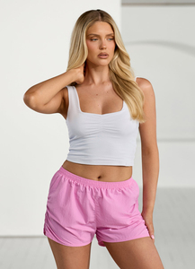 Shorts de Algodón para Mujer, Diseño Personalizado al por Mayor, Cintura Elástica, Shorts Deportivos de Algodón - Product Image 2