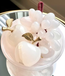 ชามผลไม้หินอ่อนสีชมพู ทนไฟ ทันสมัย สำหรับห้องครัว ห้องรับประทานอาหาร วิลล่า ห้องนั่งเล่น ตกแต่งผนัง - Product Image 4