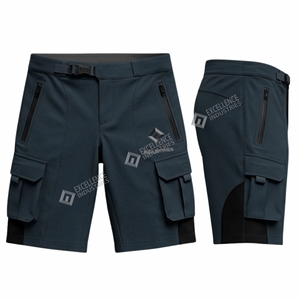 Shorts de VTT pour hommes, shorts de cyclisme rembourrés, séchage rapide, respirants, extensibles, vêtements de sport de plein air - Product Image 5