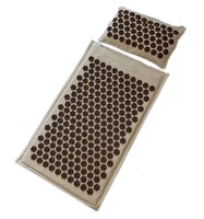 Ensemble de tapis et d'oreiller d'acupression personnalisables CZ, en lin naturel de qualité supérieure, garnissage en fibres de noix de coco, soulagement des douleurs dorsales et cervicales, sciatique, imperméable