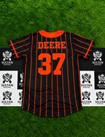Maillot de baseball personnalisé, uniforme d'équipe, fabricant OEM, vêtements de sport par sublimation, nom et numéro personnalisés, vente en gros
