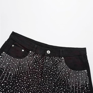 Customized Solid Color Denim Pants Heavy Baggy Washed Denim Mens Shorts Customized Vintage Washed <b>Jeans</b> Short - Product Image 3