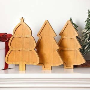 [MEJOR VENDIDO] |   Bandeja de madera con forma de árbol de Navidad para frutas, queso y charcutería, ideal para festivales/Navidad/Año Nuevo - Product Image 6