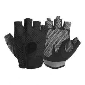 Gants de sport sans doigts en cuir et polyester résistants à l'eau pour hommes, avec logo personnalisé 2025, accessoires de musculation de haute qualité - Product Image 5