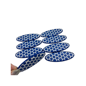 Patch PVC personnalisé en forme de cœur et de fleur 2D, en caoutchouc souple, à coudre, imprimé par transfert thermique, avec dentelle et paillettes pour vêtements et chapeaux - Product Image 4