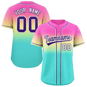 Maillot de baseball personnalisé avec logo, sérigraphié, 100 % polyester, respirant, anti-UV, évacuant l'humidité, séchage rapide, col en V, tenue d'équipe - Product Image 3