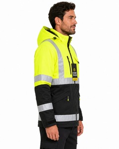 New Arrival Reflective Safety Winter <b>Jacket</b> Waterproof Workwear with OEM ODM Service Safety <b>Jacket</b> for Men and Women's - Product Image 3