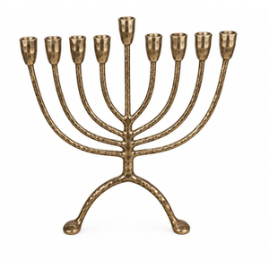 Candelabro de latón de 9 ramas con estrella de David, soporte para velas judías, dorado pulido, para Shabat, tabernáculo, decoración religiosa de mesa. - Product Image 6