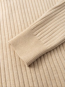 Men's Casual Mandarin Collar Zipper <b>Cardigan</b> <b>Sweater</b> Made Anti-pilling Modal Knit Fabric Breathable Quick Dry Regular Fit Solid - Product Image 5