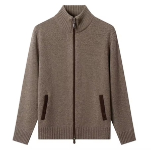 Sudadera con capucha tipo cárdigan personalizada para hombre, gruesa, con cremallera, para otoño, al por mayor, estilo deportivo informal, de talla grande - Product Image 1