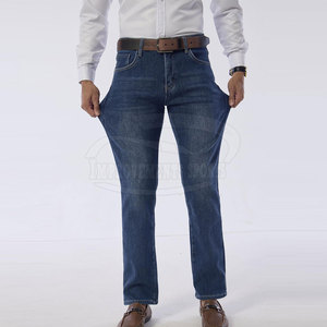 Jeans en molleton en coton de grande taille pour hommes Jeans en polaire pour l'extérieur Jeans en polaire pour hommes Street Wear - Product Image 4