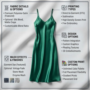 Elegant Women Satin Sleeveless V-Neck Knee Length Nightgown Solid Color Loose Fit Spring <b>Loungewear</b> Plus Size 100% Embroidered - Product Image 5