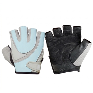 Gants de musculation sportifs demi-doigts respirants avec coussinet de paume antichoc et antidérapants pour la gym et le fitness - Product Image 1
