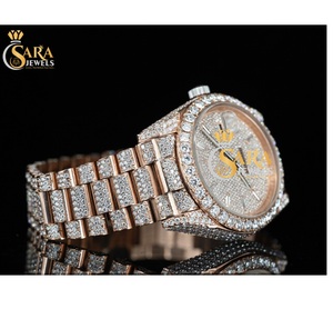 Lujoso reloj mecánico automático VVS Moissanite Diamond Square Iced Sapphire de calidad superior Business Analog Luxury Fashion - Product Image 1