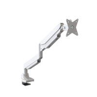 Soporte de Monitor AUKI con Resorte de Gas Blanco, para Monitores de 13-49 Pulgadas, Montaje en Escritorio VESA, Certificación OEM ODM CE RoHS