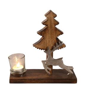 Haute vente en aluminium ange argent finition dans une base de bague en bois cadeaux de décoration de noël uniques sur mesure - Product Image 3