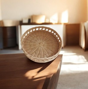 Plateau de service en rotin naturel avec poignées pour la cuisine, la salle à manger, l'hôtel, le restaurant, la décoration de la maison - Product Image 2