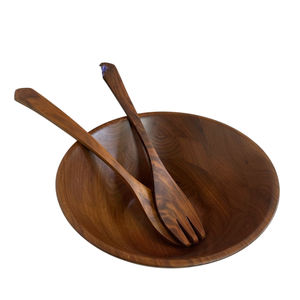 Ensemble de saladiers en bois d'acacia de haute qualité, écologiques, pour servir en cuisine, à prix compétitif - Product Image 4