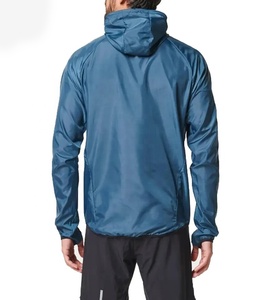 Mens <b>Vintage</b> Solid Waterproof <b>Windbreaker</b> Jacket Reversible Breathable Quick Dry Hooded Slim Zip up Outerwear for Running Travel - Product Image 6