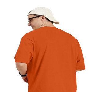 Fabricante personalizado de alta calidad de algodón de gran tamaño gota hombro camisetas para hombres Crop gráfico camisetas hombres - Product Image 2