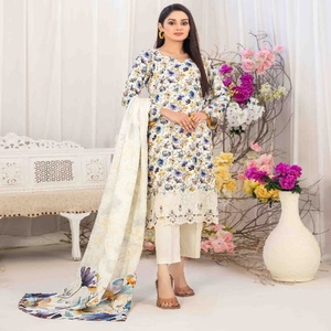 Ensemble Kurta en viscose trois pièces pour femmes Tawakkal Salwar Kameez Dupata Robe indienne pour la fête par Pakistan Indian Whole Sale - Product Image 4