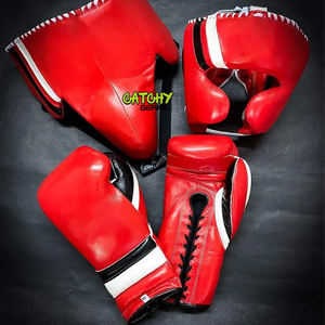 Ensemble de boxe sportive avec gants d'entraînement, pads de frappe et bandages pour le kickboxing, le MMA et le fitness - Product Image 3