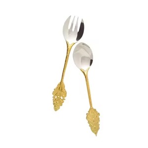 ชุดช้อนส้อมโลหะทันสมัยสำหรับเสิร์ฟสลัด ตกแต่งโต๊ะอาหารสไตล์โมเดิร์น - Product Image 3