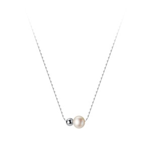 Collar de Plata 925 con Perlas y Diseño de Espina de Serpiente, Estilo Minimalista Francés Retro, Moderno y Elegante para Clavícula, Popular en Internet - Product Image 5