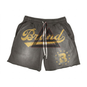 ชุดลำลองผู้ชายสุดฮิต ชุดวอร์มฤดูร้อน ลายฟอกสี ชุดเซ็ต 2 ชิ้น เสื้อยืดครอปพิมพ์ลาย และกางเกงขาสั้น - Product Image 5