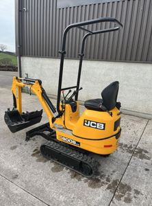 Excavadora de cadenas JCB 8008 usada de 2012, micro mini excavadora compacta de 1 tonelada con cucharón repintado - Product Image 5