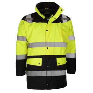 เสื้อแจ็คเก็ตนิรภัยแบบมองเห็นได้ชัดเจน สีพื้น ขายดีที่สุด สำหรับงานก่อสร้าง ผลิตจากโพลีเอสเตอร์ ระบายอากาศได้ดี มีสินค้าในสต็อก ขั้นต่ำในการสั่งซื้อน้อย เหมาะสำหรับทุกเพศ - Product Image 1