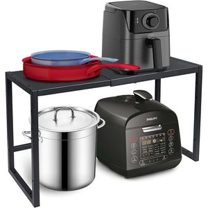 Scaffali Metallici Resistenti da 110 Libbre per Pentole, Padelle e Piccoli Elettrodomestici - Unità di Stoccaggio in Metallo da 110 Libbre - Product Image 1