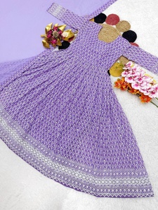 <b>Chikankari</b> Gown with Georgette Dupatta for Festive Season Parties Adds Glamour and Elegance to Your Look - Product Image 5