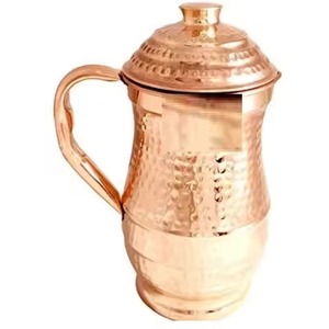 Elegant Craft <b>Copper</b> Beverage Pitcher Designed for Dining <b>Table</b> Kitchen Water Serving and Use - Product Image 2
