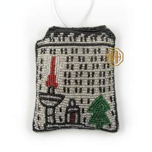 Adorno Colgante Hecho a Mano con Cuentas del Empire State Building, Decoración Clásica Rectangular para Árbol de Navidad, Encanto Festivo, Regalo - Product Image 6