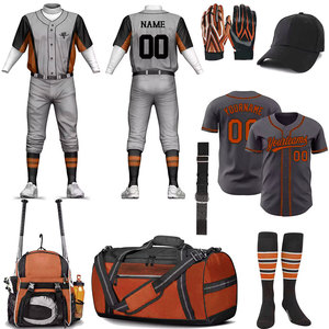 Paquetes de Uniformes de Béisbol de Diseño Personalizado, Ropa de Entrenamiento, Paquetes de Uniformes de Béisbol para Adultos, Paquetes de Uniformes de Béisbol Premium - Product Image 1