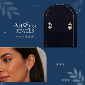 Boucles d'oreilles en diamant brillant cultivé en laboratoire de 10 carats, clarté VVS-VS, or massif 9 carats, certifiées HRD, collection de luxe pour la Journée de la Femme - Product Image 4