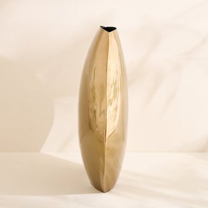 Jarrón de Piso Metálico Dorado Art Deco Moderno, Hecho a Mano, Resistente al Óxido, para Sala de Estar de Lujo y Decoración Interior Contemporánea - Product Image 3