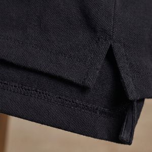 Men's Black Gray Short Sleeve Polo Shirt Regular Fit Knitted Polo Tee Men Casual Wear Street Polo Shirts Mens - Product Image 5