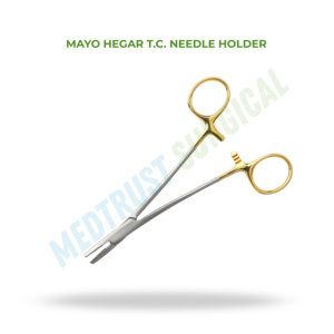 เมโย เฮการ์ ที.ซี. ที่จับเข็มผ่าตัดทังสเตนคาร์ไบด์พร้อมด้ามจับสีทอง - Product Image 2