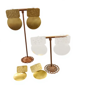 ต่างหูเงินแบบมินิมอลขายส่ง น้ำหนักเบา สวมใส่ได้ทุกวัน สไตล์โบฮีเมียน ผลิตในอินเดีย ราคาโรงงาน - Product Image 1