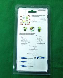 AA0137 Interchangeable punch needles set Blue Plastic Punch Needle <b>Tool</b> for Crafting and Embroidery - Product Image 5
