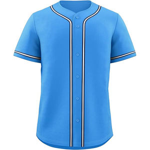 Maillots de baseball haute performance en tissu technique mélange de polyester, légers et respirants - Product Image 1