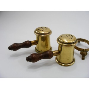 Molinillos de especias de latón con mangos de madera, juego de herramientas manuales para hierbas y especias - Product Image 2