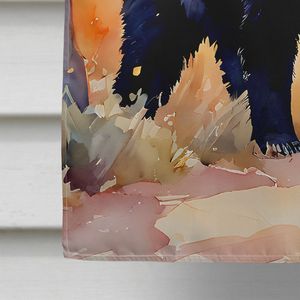 Ours noir américain Grande bannière de cour Artwork Drapeau de maison en polyester multicolore avec poteau à manches Tenture murale décorative pour porche - Product Image 4