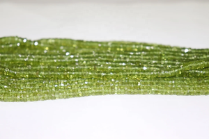 ลูกปัด Citrine เหลี่ยมเพชรพลอย Heishi ขนาด5มม. 16นิ้วลูกปัดทรงเพอริโด - Product Image 2