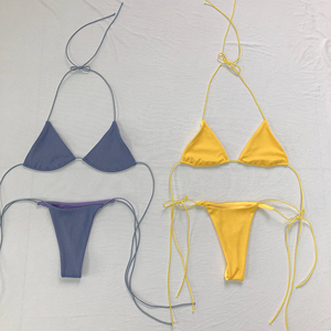 Women's Casual Printed <b>Bikini</b> <b>Set</b> 2 Piece High Waist Polyester Swimsuit Breathable Beachwear Summer Swimwear - Product Image 1